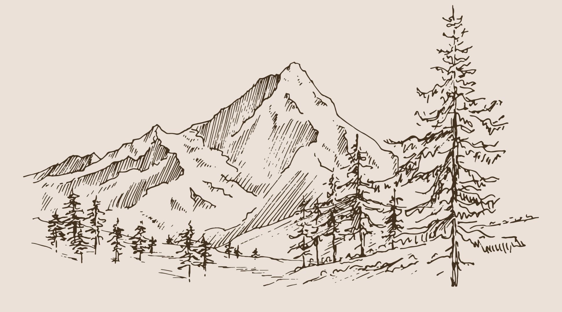 Mountain Range Drawing mountain-range-drawing