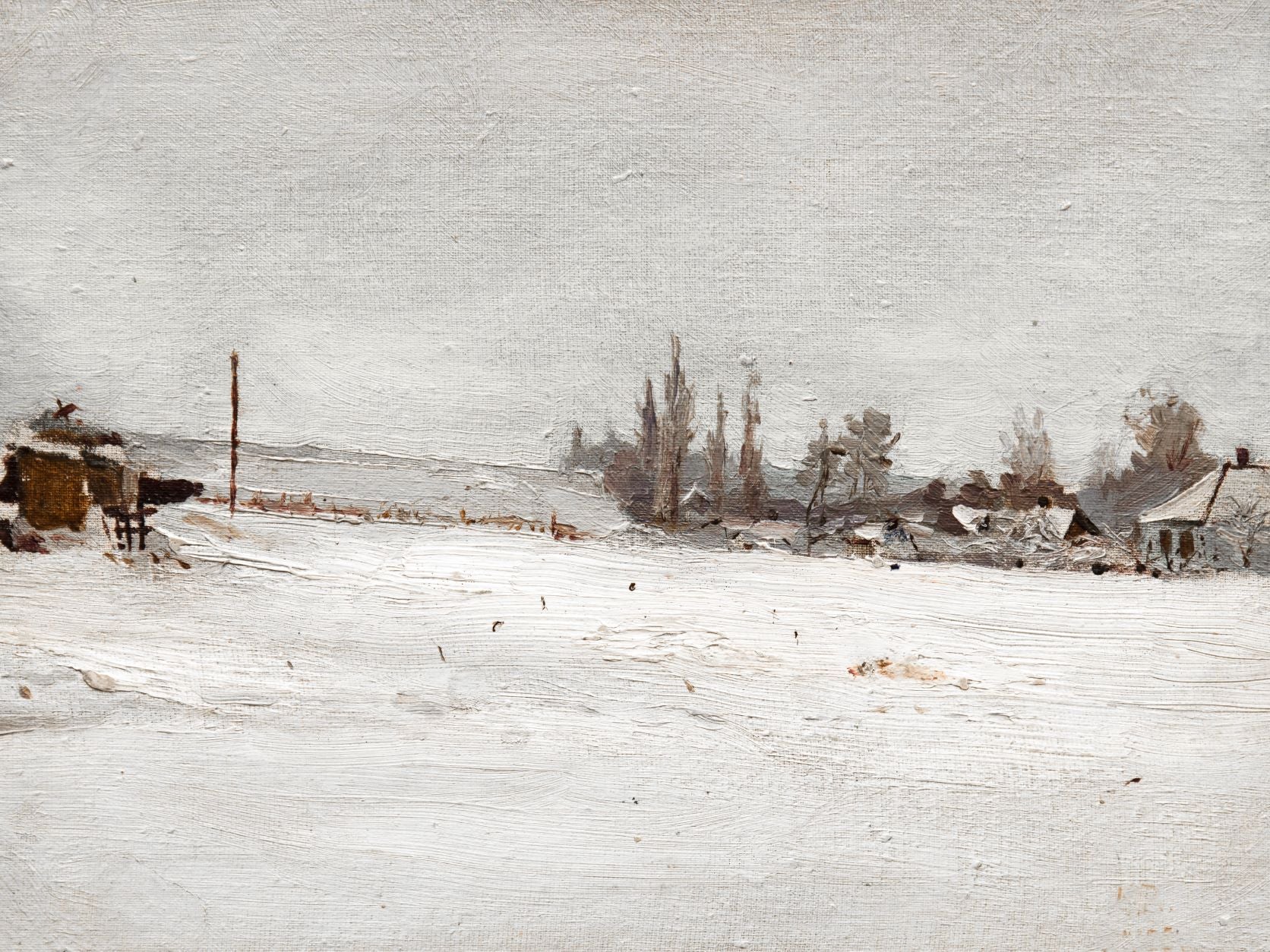 Snowfall on the Farm
