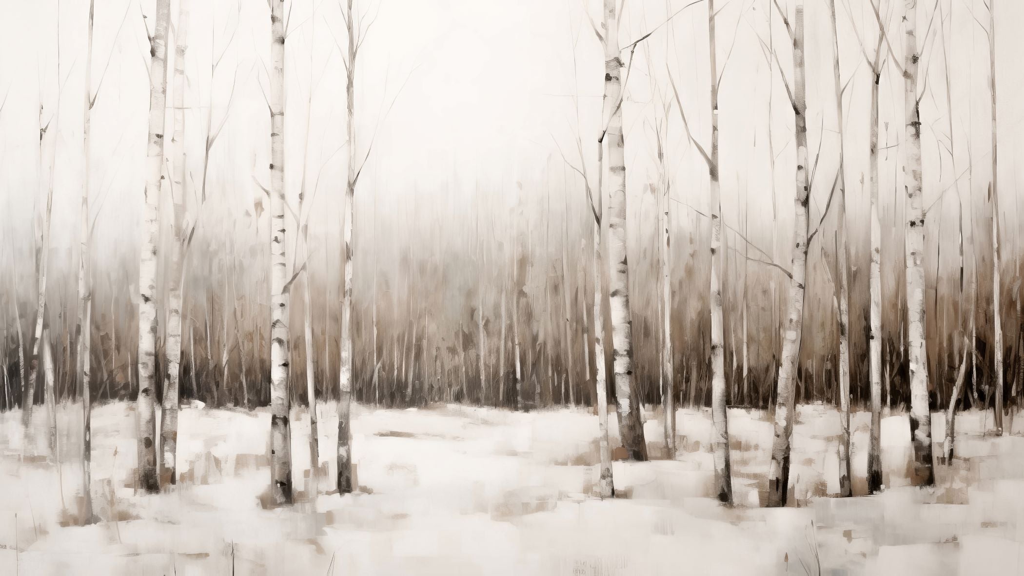 Icy Birch Grove