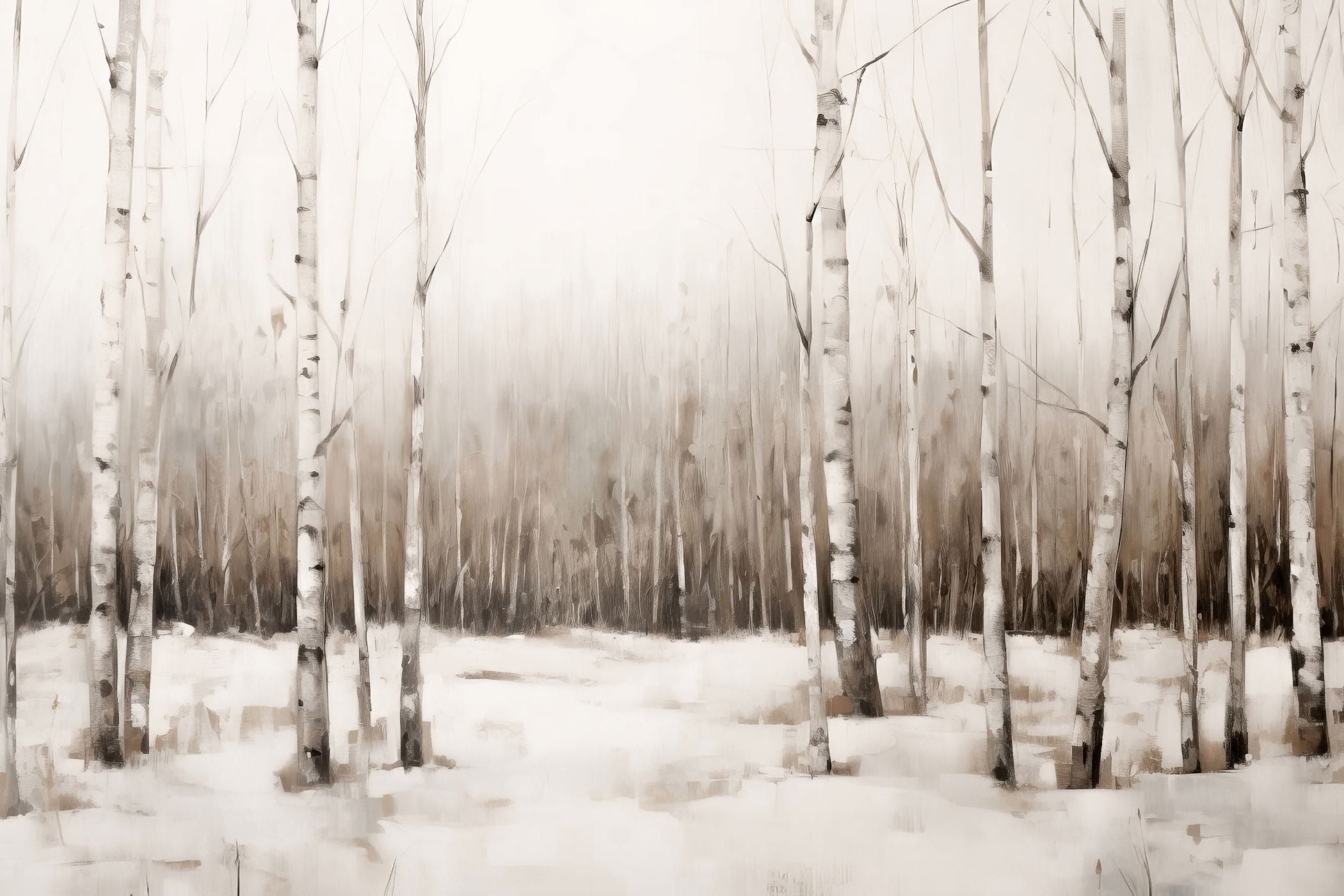 Icy Birch Grove