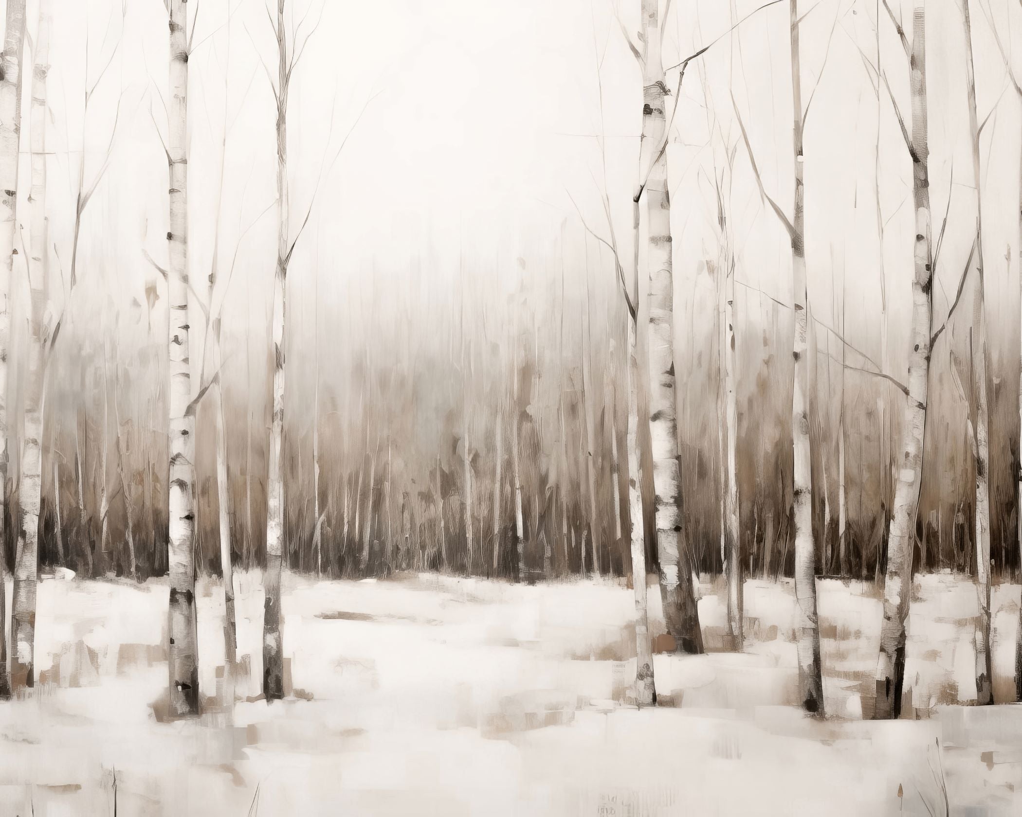 Icy Birch Grove